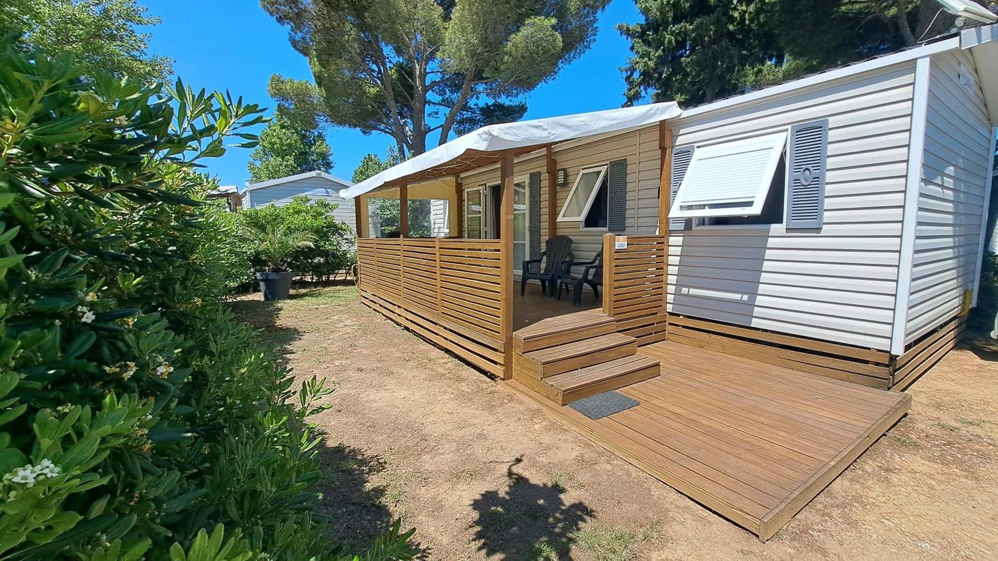 Mobile Home Climatise 3 Chambres A Narbonne Plage Eksteriør bilde
